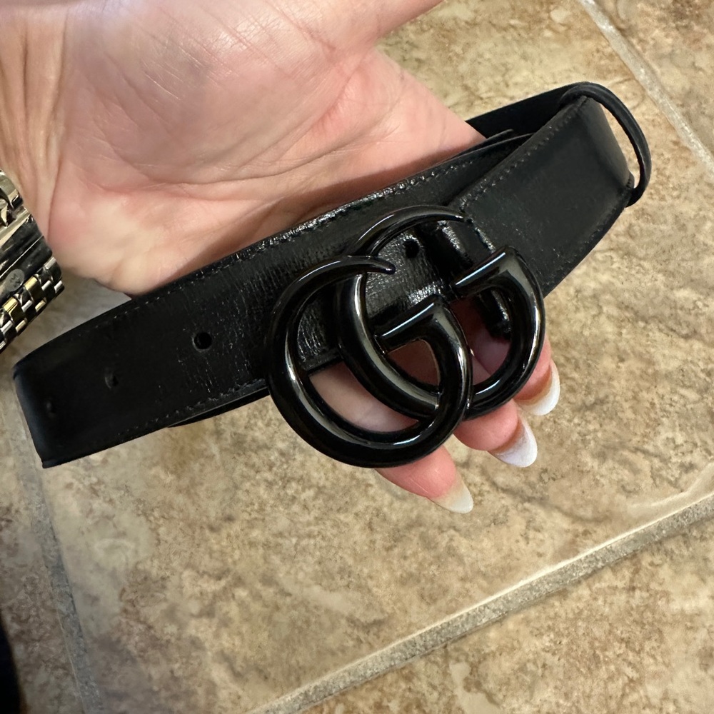 SOLD Gucci belt black/black sz 100